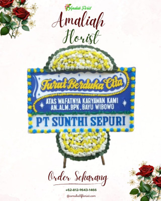 Papan Bunga Duka di Purworejo