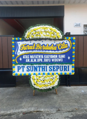 Papan Bunga Duka di Purworejo